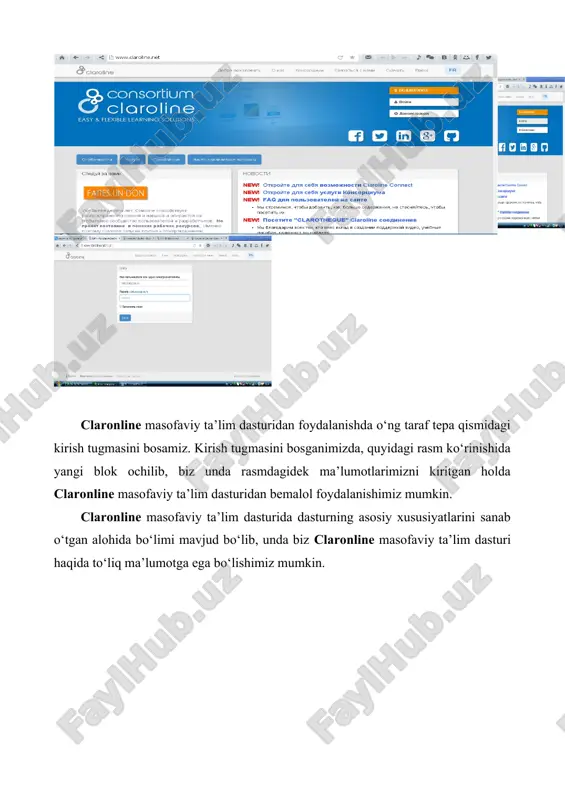 alohida bo‘limi mavjud bo‘lib, unda biz slaronline masofaviy ta’lim dasturi haqida to‘liq ma’lumotga ega bo‘lishimiz mumkin. slaronline masofaviy ta’lim dasturida xizmatlar deb nomlangan blokga kirganimizda, slaronline masofaviy ta’lim dasturidagi barcha xizmatlar bilan tanishish imkoniyatiga ega bo‘lamiz. slaronline masofaviy ta’lim dasturida “tez-tez beriladigan savollar” deb nomlangan va ko‘p beriladigan savollar ro‘yxati mavjud bo‘lgan alohida blok ham mavjud. yuqorida ko‘rib turganimiz rasmda slaronline masofaviy ta’lim dasturida “tez-tez beriladigan savollar” ro‘yhati berilgan. rasmning chap tarafiga e’tibor qiladigan bo‘lsak, savollar ro‘yhatini ko‘rishimiz mumkin. claroline tizimining umumiy interfeysi guruhlarni tahrirlash guruh yaratish.. ii. mustaqil ish va vazifalar 1. talabalar kerakli ma’lumotlarni, o‘z tushunchalarini daftarlariga qayd etadilar. 2. claroline masofaviy ta’lim platformasini o‘rganadilar. 3. claroline masofaviy ta’lim platformasini bo‘limlari va konstruktorlarini o‘rganadilar, ta’limiy kurslarni yaratadilar. pedagogik texnologiyalarini qo‘llash. sinkveyn sinkveyn – bu ma’lum qoidalarga asosan tuzilgan 5 ta satrdan iborat bo‘lgan she'rdir. 1 satr – mavzu nomi 2 satr – bu mavzuni ikkita sifat bilan aniqlash …