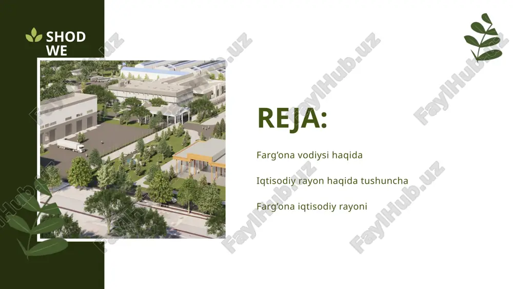 laydi, ayni paytda, har bir iqtisodiy rayonda shu rayonning yetakchi xoʻjalik tarmogʻiga xizmat qiladigan, uni toʻldiradigan yordamchi tarmoqlar ham boʻladi. iqtisodiy rayondagi asosiy omil hududiy ijtimoiy mehnat taqsimotidir. iqtisodiy rayon shu taqsimot tufayli ayrim rayonlar ishlab chiqarishning maʼlum tarmoklari boʻyicha ixtisoslashadi, rayon doirasida va rayonlararo iqtisodiy aloqalar amalga oshadi. ilmiy jihatdan toʻgʻri tashkil etilgan iqtisodiy rayonlar xalq xoʻjaligi soqalarini rivojlantirish va uni toʻgʻri boshqarishga yordam beradi, milliy xoʻjalik tizimining hududiy tuzilmasini qulaylashtirishga, davlatning mintaqaviy siyosati vazifalarini hal etishga xizmat qiladi. www.reallygreatsite.com dastlab, 60-yillar oʻrtalarida respublika hududi 5 iqtisodiy rayonga ajratilgan edi (toshkent, fargʻona, zarafshon, quyi amudaryo, surxondaryo). 80-yillar oxiri - 90-yillar boshida respublika hudu-dida ishlab chiqaruvchi kuchlarni rivojlantirish va joylashtirishda yuz bergan oʻzgarishlarni hisobga olgan qolda yangi iqtisodiy rayon oʻtkazildi va oʻzbekiston hududi takomillashgan 7 iqtisodiy rayonga boʻlindi . toshkent iqtisodiy rayoni, farg‘ona iqtisodiy rayoni, zarafshon iqtisodiy rayoni, quyi amudaryo iqtisodiy rayoni, surxondaryo iqtisodiy rayoni, mirzacho‘l-sirdaryo iqtisodiy rayoni ,qoraqalpog‘iston iqtisodiy …