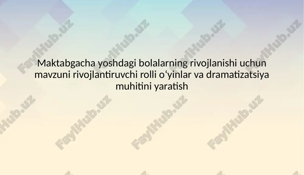 rivojlantiruvchi markazlar tashkilotish fanidan maktabgacha ta'lim - Page 2