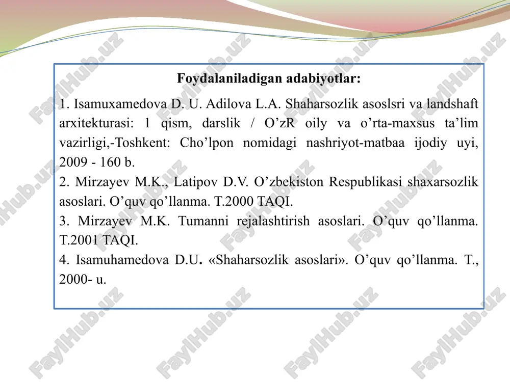 iy tumanni kompleks hududiy-xo’jalik tuzilishini loyihalash va uning xalq xo’jaligi tarmoqlarini, shaharlar va qishloqlarni optimal joylashuvini hamda aholi mehnati va dam olish uchun qulay shart-sharoitlar yaratib berishni ta’minlovchi tarxiy tarkibiy shakllantirish. shaharsozlik keng mazmunga ega tushuncha. u ishlab chiqarish kuchlarini joylashtirish bilan bog’liq bo’lgan aholi yashash joylarini tashkil qilish muammolari, hamda aholi turmush tarzi bilan bog’liq bo’lgan turar-joylarni yaratish masalalarini ham o’z ichiga oladi. aholi yashash joyi - doimiy aholisining to’planishi moddiy fondlar (binolar, inshootlar, yo’llar, muhandislik tarmoqlari va boshqalar) bilan mustahkamlangan hududning bir qismi kirish arxitektura - eng qadimiy san’at turidir. odam o’zi uchun birinchi turar-joy qurgandan boshlab arxitektorlik kasbi shakllana boshlagan. odamlar alohida turar-joylardan asta-sekin yashash guruhlari, so’ngra shaharlar qurilishiga o’ta boshlaganlar. arxitektor - keng soha mutaxassisi. u san’at, zamonaviy texnika, fan va iqtisodiyotni yagona birlikka birlashtirishi lozim. uning bilim doirasi doimo kengayib boradi. hayot arxitektorni sotsiologik tushunchalar bilan fikr qilishini talab etmoqda. sotsiologiya va u bilan bog’liq …