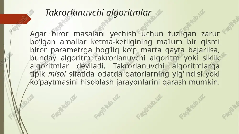 takrorlanuvchi algoritmlar - Page 2