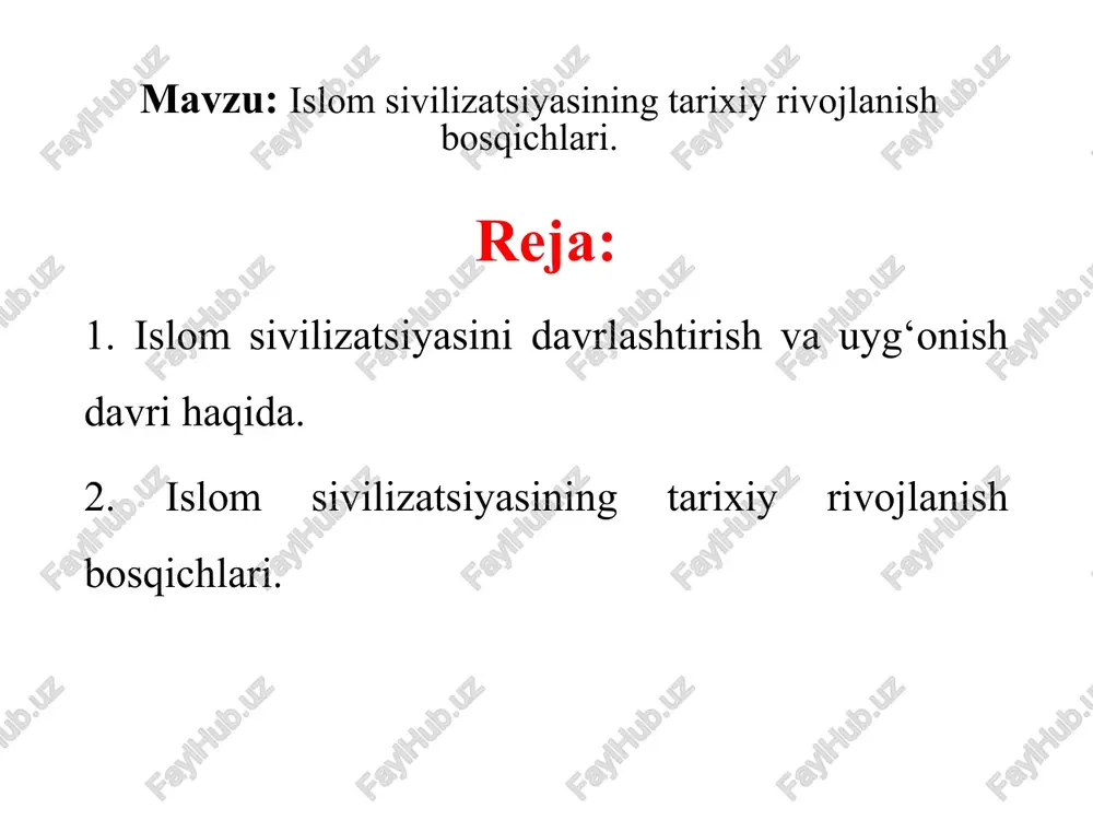 orislik borasida nizolar kelib chiqa boshladi. buning oqibatida hozirgi suriyada poytaxti damashqda umaviylar sulolasi maydonga chiqdi. sulola vakillari islom san’ati va me’morchiligining birinchi noyob yodgorligi hisoblangan quddusdagi qubbat as-saxro masjidi, damashqning bir necha ulug‘vor masjidlari shuningdek, suriya, falastin va hududdagi boshqa sahro saroylarini bunyod etdilar. umaviylar saltanati eramizning 750-yiligacha hukmronlik qildilar. x asrga kelib, iqtisodiy tanazzulning tobora kuchayib borishi natijasida abbosiylar imperiyasi parchalana boshladi. natijada, shimoliy afrika va yaqin sharqda fotimiylar (909-1171) sulolalari paydo bo‘lib, hozirgi misr, sitsiliya, jazoir, tunis va suriyaning bir qismini o‘z ichiga olgan katta hududni boshqardi. aynan shu davrdan markaziy osiyo va unga qo‘shni ba’zi yirik shaharlarning islom dunyosi rivoji uchun qo‘shayatgan hissalari namoyon bo‘la boshladi. saljuqiylar esa, sharqiy musulmon erlarni boshqarib jumladan, eron, iroq, anadoli va markaziy osiyo hududlarini o‘z nazorati ostiga oldilar. xiv asr boshlarida anatoliyada kichik turkiy davlat sifatida boshlangan usmonli imperiyasi xv asrning ikkinchi yarmida yirik harbiy va siyosiy mavqe’ga ega katta …