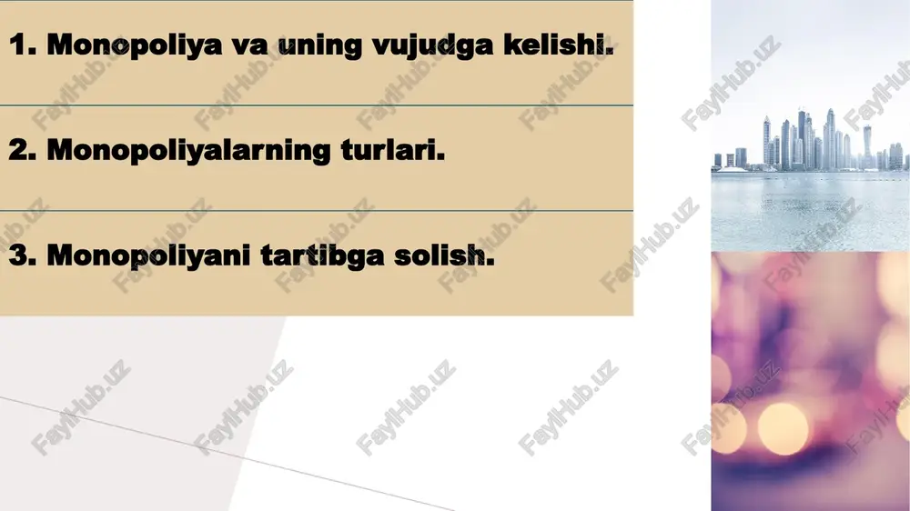 ki majburiy birlashtirish, markazlashtirish tendcnsiyasini keltirib chiqaradi. shunday qilib, ishlab chiqarish to'planishining moddiy asosi bo'lib kapitalning to'planishi va markazlashuvi hisoblanadi. kapitalning to'planishi - bu qo'shimcha qiymatning bir qismini jamg'arish (kapitallashtirish) natijasida kapital hajmining oshishidir. bu jarayon quyidagi ko'rsatkichlar orqali tavsiflanadi: korxonadagi ishlovchilar soni. korxonaning ishlab chiqarish quvvati, qayta ishlanayotgan xom ashyo miqdori, tovar aylanmasi hajmi, foyda hajmi. kapitalning to'planishi kapitalning markazlashuvi jarayoni bilan yanada to'ldiriladi.kapitalning markazlashuvi - bu bir kapital tomonidan boshqa birining qo'shib olinishi yoki bir qancha mustaqil kapitallarning aksiyadorlik jamiyati shaklida ixtiyoriy birlashishi orqali kapital hajmining o'sishidir. ishlab chiqarishning gorizontal va vertikal to'planishi farqlanadi. ishlab chiqarishning gorizontal to'planishi - bu milliy iqtisodiyotning ma'lum tarmog'i doirasidagi korxona va firmalarning yiriklashuvidir. u erkin raqobat davri, shuningdek, xx asrning boshlarida ishlab chiqarish to'planishining asosiy shakli sifatida maydonga tushgan edi. ishlab chiqarishning vertikal to'planishi - bu milliy iqtisodiyotdagi bir necha o'zaro bog'liq tarmoqlarda mahsulot ishlab chiqarishning to'planishidir.u ilmiy-texnika taraqqiyoti sharoitlarida keng rivojlandi. …