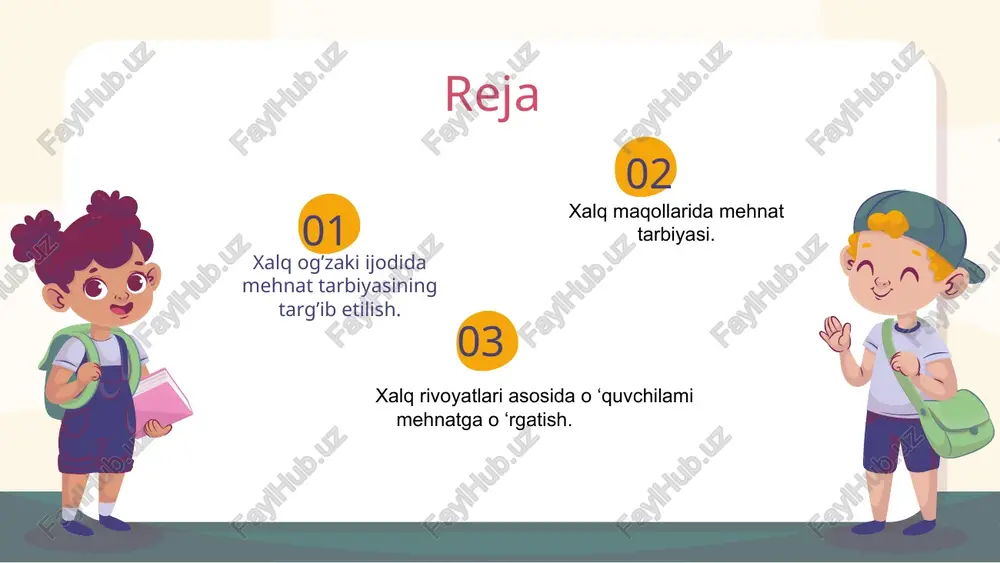 muhitda shakllanib, rivojlangani, qiyinchiliklarni qanday yengib chiqqanini yorqin tasvirlab beradi. o’quvchilarning mehnat tarbiyasida xalq an’analaridan yaxlit foydalanishning nazariy modeliga qo’yiladigan asosiy talablar quyidagilardan iborat bo’ldi: uni demokratlashtirish, insonparvarlashtirish; mehnat tarbiyasi maqsadlarini tubdan o’zgartirish; shaxsni tarbiyalash va rivojlantirish; mehnatning ahloqiy qadrini tushunib yetish; mehnatga ahloqiy-qadriyatli munosabatda bo’lish. o’quvchilarning mehnat tarbiyasida ularning ijtimoiy ahamiyatga ega bo’lgan, intellektual va ahloqiy rivojlanishi; ularning bilish va faoliyat ehtiyojlari hamda talablarining shakllantirilishi va qoniqtirilishi; muvaffaqiyatli mehnat faoliyatiga va umuminsoniy ahloqiy munosabatlar tizimiga jalb qilish asosiy maqsad qilib belgilangan. mehnat tarbiyasi butun jarayonining ham mazmuniy, ham tashkiliy komponentlarini–o’quvchilarni o’qitishni, tarbiyalashni va shaxsini rivojlantirishni qayta qurish shu maqsadga bo'ysunadi. fol’klorshunoslar tomonidan o’zbek xalq baxshilarining aytib turishi asosida 150 dan ortiq (variantlari bilan 400 dan ortiq) dostonlar yozib olingan bo’lib, ularning ko’pchiligi kitob holiday nashr qilingan. bu dostonlar quyidagi turlarga bo’linadi: 1.qahramonlik dostonlari: bunday dostonlar urug’chilik zamonlari bilan, xalqning ko’chmanchilik hayoti bilan bog’liq. “alpomish”, “yodgor”. 2.jangnoma dostonlar: bunday dostonlarda …