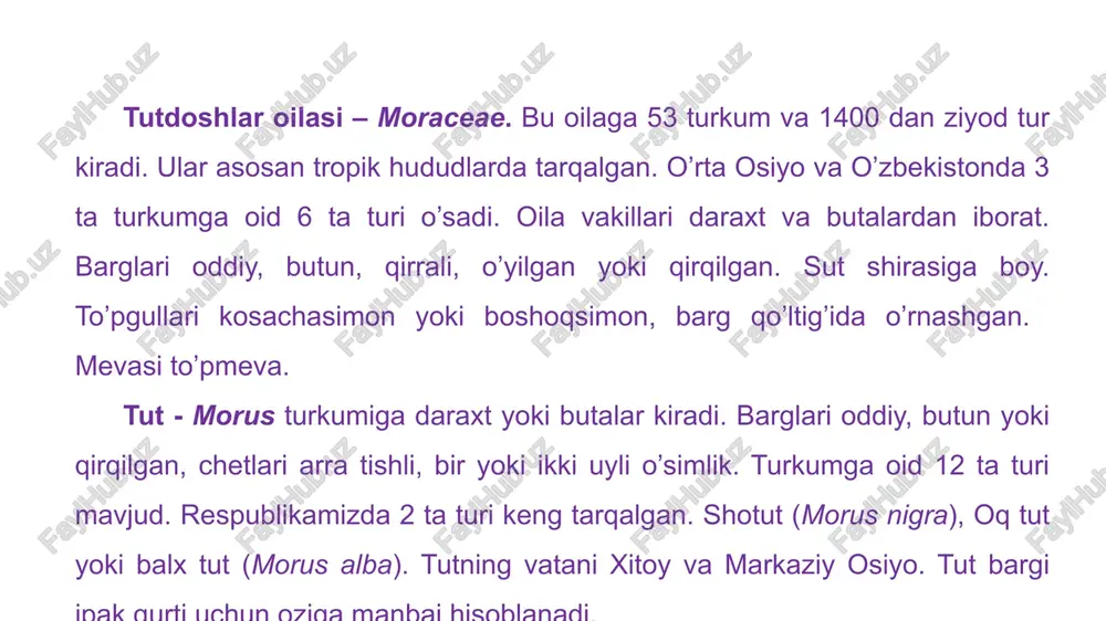 tutdoshlar va jiydadoshlar oilalari - Page 2