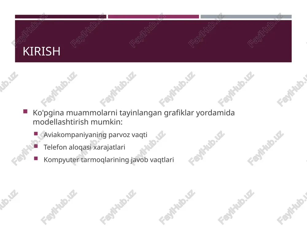 ri sifatida amalga oshirib, u o(n2) operatsiyalaridan foydalanadi [qo'shimchalar, taqqoslashlar] salbiy og'irliklarni hisobga oladigan boshqa algoritmlar mavjud dijkstra algoritmi yagona manba hisoblanadi. floyd algoritmi barcha cho'qqilar juftligi orasidagi eng qisqa yo'lni hal qiladi.