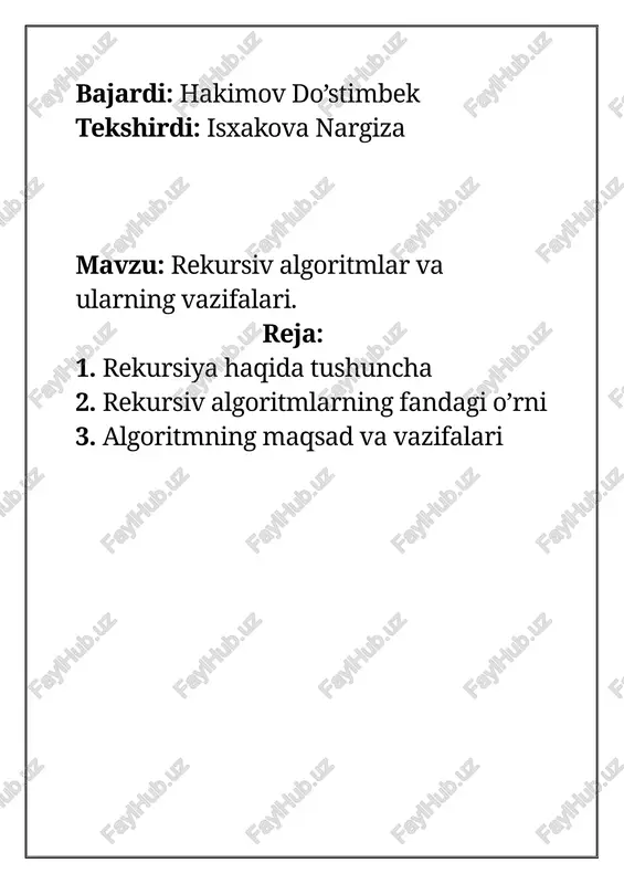qurligi. (rec(0)) deb nomlangan to'rtinchi protsedura 0 raqamini chop etadi va chiqadi. shundan so'ng, boshqaruv uni chaqirgan protseduraga qaytadi (rec(1)) va 1 raqami chop etiladi va barcha protseduralar tugaguncha davom etadi. dastlabki qo'ng'iroqning natijasi to'rtta raqamni chop etadi: 0, 1, 2, 3. image1.png image2.jpeg image3.jpeg | g4 frijan 1, 2:34am © guest vlc media player (ox) media playback audio video tools view help frijan 1, 2:34am © guest = cocicim( ec = 33:48:19 ‘@ | 5 screen) vlc media « » od) {ee} ah jooo) ea e= | te d screeni// 1.00x | 33:48:20/--:-- a screen://- vlc media