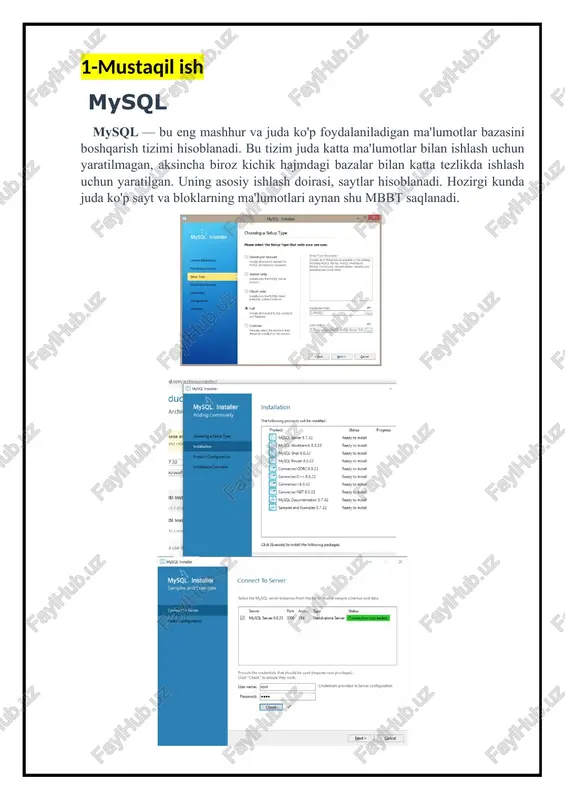 lari ulanib ishlashi mumkin: delphi, c, c++, java, perl, php, python, ruby va boshqalar. 2-mustaqil ishamaliy mashg’ulot mavzu: ma’lumotlar bazasini loyihalash. mohiyat – aloqa diagrammasini qurish (er modeli). relyatsion ma`lumotlar bazasini loyihalash. ushbu labaratoriyada ma`limotlar bazasini loyihalash uchun mohiyat – aloqa modelini ishlab chiqish bo`yicha ko`nikmaga ega bo`lish o’rganiladi. erd - axborot tizimining kontseptual ma'lumotlar modelini ishlab chiqarish uchun dasturiy injiniringda ishlatiladigan ma'lumotlarni modellashtirish usuli. erd ma'lumotlar bazalarining mantiqiy tuzilishini ko'rsatadi. erdni case vositasi yordamida ishlab chiqish sap - powerdesigner orcale - ma'lumotlar modellari mahsulotlar ishlab chiqaruvchi kompaniya goodzone maishiy texnika do’koni yetkazib beruvchilar ishchi xodimlar mahsulot xaridorlari modelni qurishda aloqa‖mavjud ob`yektni, jarayonni yoki hodisani, abstraksiyasi sifatida keladi. atribut mahiyatni xarakterlaridan bo`lib, nom bilan belgilanib, birorta qiymatlar to`plamidan qiymatlar qabul qilinadi. mohiyat–aloqa‖ modelidagi bog`lanishlarga, ikki mohiyat o`rtasidagi har bir bog`lanish turiga tegishli munosabatlarni kiritish zarur (binar, ternar., n-nar). loyiha haqidagi axborot diagramma ko`rinishida rasmiylashtiriladi, buning uchun quyidagi belgilar kiritiladi: mohiyat …