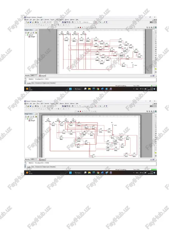 ts design toolbox =| | qoeud bd design? design? hierarchy [visbty’ « |» bf design? | multisim ~ 12 hon6pa 2022 r,, 15:09:04 results [nets_] components ] copper layers ] simulation e spree|- |x| si design6 - multisim - [design6] _ a x bb file edit view place mcu simulate transfer tools reports options window help dseelsa %sby-nueist— v | y @ w-| df fra] +/hkpbo od aeow my sns ft b qaaace design toolbox =| x| in oead ud us u6 = po oe gh gh be 3 design2 key = space key = space key = space = gd deions ut u2 u3 es design3 = -@) designs fe fe u10 by design not not not xt designs i ir - design3 or3 25v. a designs design6 1 u9: ub } ‘or2 ‘and3. ut: } ‘or2 : fw a herarchy [stbity'«[ >) | [bf designz [bby design’ * …