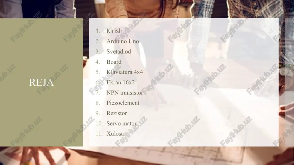 dlar haqida gapiradigan bo'lsak) - kengroq spektrni chiqaradigan chiroqdan farqli o'laroq, undan a ma'lum bir porlash rangini faqat yorug'lik filtri yordamida olish mumkin. led nurlanishining spektral diapazoni asosan ishlatiladigan yarimo'tkazgichlarning turiga va kimyoviy tarkibiga va tarmoqli bo'shlig'iga bog'liq. board 6 breadboardlar turli arduino qurilmalarining prototiplarini yaratish va disk raskadrovka qilish uchun ishlatiladi. bunday platalarning yana bir nomi non platalarining elektron platalaridir. kengashlar bir nechta navlarga ega va o'lchamlari va boshqa ba'zi dizayn xususiyatlari bilan farqlanadi. qoida tariqasida, ular boshlang'ich muhandislarga oddiy sxemalar yoki murakkab qurilmalarning prototipini yaratishda yordam beradi. non taxtasi nima va ushbu qurilmadan qanday foydalanish ushbu maqolada aytib o'tiladi.. klaviatura 4x4 7 keling, matritsali klaviatura bilan ishni tahlil qilaylik. mening ixtiyorimda 4x4 klaviatura bor, shuning uchun kod uning ostida yoziladi. shuningdek, siz 4x3 va 4x1 matritsali klaviaturalarni va boshqalarni uchratishingiz mumkin. klaviatura rezina materialdan tayyorlangan muhrlangan rozetka shaklidagi tugmalardan iborat. orqa tomon o'z-o'zidan yopishqoq asosda ishlab chiqariladi, bu …