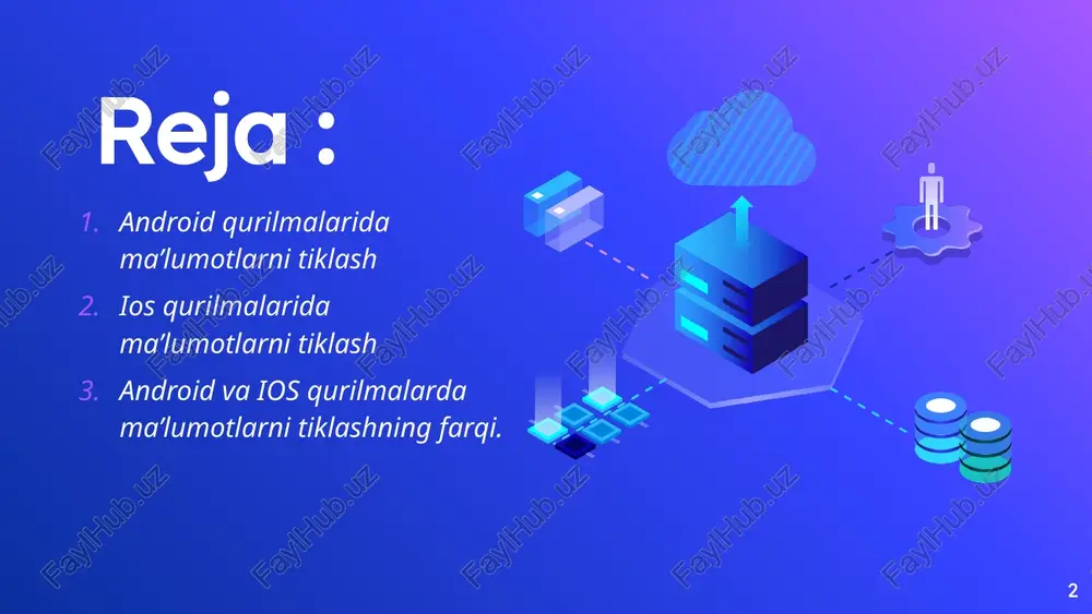mkoniyatini beradi. kontaktlar va qo'shimcha ma'lumotlar: android qurilmanizning sozlamalaridan "sahifalarni saqlash" (backup and reset) bo'limini oching va ma'lumotlarni google serverlariga saqlashni yoqishni tanlang. bu qilib, kontaktlar, sozlamalar va qo'shimcha ma'lumotlaringizni qayta tiklash imkoniyatini olishingiz mumkin. o'zgartirilgan ma'lumotlar: ko'p o'zgartirilgan ma'lumotlar, ilovalar va xabarnomalar ma'lumotlari va boshqa ma'lumotlar android qurilmasi bo'yicha o'z xususiyatlari bo'lgani uchun o'zgartirilgan saqlash va qayta tiklash usullarini taqdim etadi. ko'p ilovalar o'zgartirilgan saqlash imkoniyati bilan ta'minlanadi. 5 umuman olganda, ma'lumotlarni saqlash va qayta tiklash uchun ios va android platformalarda bir nechta usullar mavjud va tanlashingiz qurilma va xajmingizga qarab qanday usulni foydalanishingizni boshqarishingiz kerak. ma'lumotlaringizni muhiti tasfiyalash uchun xavfsiz va etakchi usullarni foydalanishingizni maslahat beraman. android ma'lumotlarini tiklash: kompyuterda android-dan o'chirilgan fayllarni qanday tiklash mumkin hammamiz xato qilamiz - android telefonlarimiz va planshetlarimizdagi ba'zi ma'lumotlarni o'chirib tashlang tasodifan. xotirani android qurilmangizda saqlash uchun biz faylni, xoh u fotosurat, video, audio, matnli fayl yoki whatsapp suhbati tarixini oʻchirib …