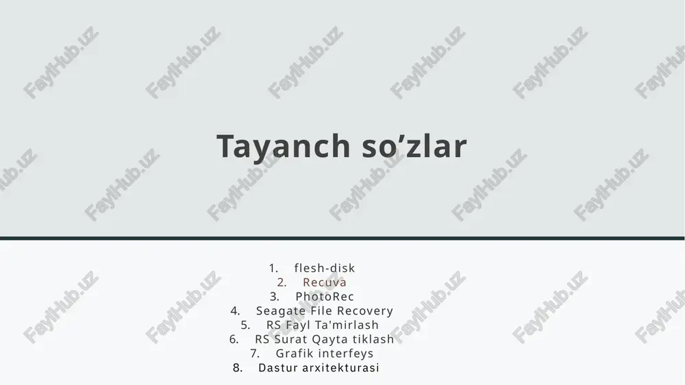 rayonining yanada murakkablashishiga olib kelmaydi va shuning uchun agar siz muvaffaqiyatga erishmasangiz, ixtisoslashgan firmalar sizga yordam berishda davom etishlari mumkin. quyida pullik va bepul ma'lumotlarni qayta tiklash vositalari mavjud, ular aksariyat hollarda nisbatan oddiy narsalardan, masalan fayllarni yo'q qilish kabi buzilgan bo'lim tuzilishi va formatlash kabi murakkabroq narsalarga, fotosuratlar, hujjatlar, videolar va boshqa fayllarni tiklashga yordam beradi. faqat windows 10, 8.1 va windows 7-da, shuningdek, android va mac os x-da ba'zi vositalar, shuningdek, ma'lumotlarni tiklash uchun yuklashingiz mumkin bootable disk rasmlari sifatida mavjud. agar siz bepul tiklashni xohlasangiz, ma'lumotlarni bepul tiklash bo'yicha 10 ta dasturning alohida maqolasini ko'rishingiz mumkin. recuva - eng mashhur bepul dastur menimcha, recuva ma'lumotlarni qayta tiklash uchun eng "reklama qilingan" dasturdir. shu bilan birga, siz uni bepul yuklab olishingiz mumkin. ushbu dastur ajam foydalanuvchisiga o'chirilgan fayllarni osongina tiklashga imkon beradi (usb flesh-diskidan, xotira kartasidan yoki qattiq diskdan). recuva sizga ba'zi turdagi fayllarni qidirishga imkon beradi - …