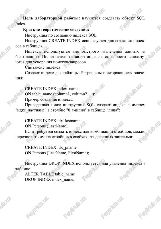 ull_name); query ok, @ rows affected (0.02 sec) records: @ duplicates: @ warnings: @ mysql> show index from administrator; 4+--------------- +------------ 4+-------------------------- | table | non_unique | key_nam 4+--------------- +------------ + | administrator | 1 | index_name | administrator | 1 | index_name | administrator | 1 | index_name | administrator | 1 | 4+--------------- 4+------------ + 4 rows in set (0.01 mysql> create index error 1064 (42000): -> create index error 1064 (42000): index_administrator_date e index_dates on director(fio;) you have an error in your sql syntax; check the manual that corresponds to your mysql server version for the right syntax to use near '' at line 1 index_dates on director(fio); you have an error in your sql syntax; check the manual that corresponds to your mysql server version for the right syntax to use near ') create index index_dates on director(fio)' at line 1 mysql> desc director; +———— ++ …