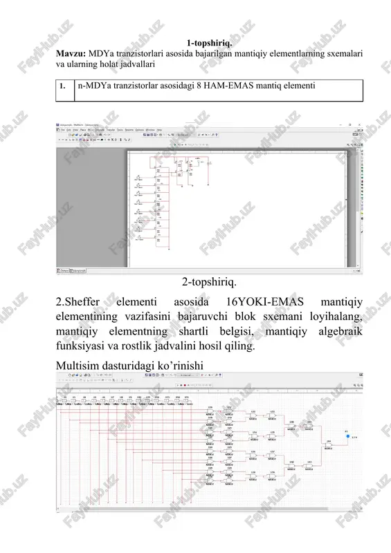 mdya tranzistorlari asosida bajarilgan mantiqiy elementlar - Page 2