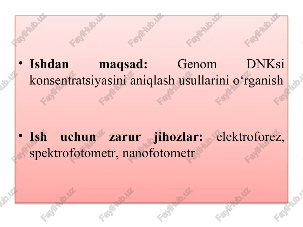 genom dnk sikonsentratsiyasini aniqlash - Page 2