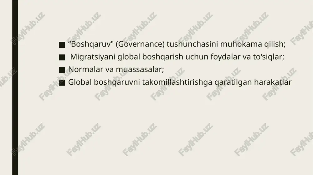 ama foydalanish to'g'risidagi shartnoma qochqinlar konvensiyasiga binoan qochqinlar huquqini himoya qilishni susaytiradi, boshqa tomondan, qochqinlar va muhojirlarni tenglashtirishdan. aksariyat mamlakatlar, umuman olganda, qochqinlar bilan bo'lgan yagona global kelishuvdan mamnun bo'lishadi, ammo boshqa davlatlar, xususan, global south, shuningdek, migratsiya bo'yicha global shartnomani o'rnatishga intilishdi. ikkala shartnoma ham barcha ishtirokchi davlatlarni uning qoidalarini bajarishga majbur qiladigan xalqaro shartnomadan farqli o'laroq, qonuniy kuchga ega bo'lmagan deb hisoblandi. ushbu harakatlar evropaning boy davlatlari (muhojirlar uchun mo'ljallangan joylar) hukumatlarining e'tiboriga hatto ushbu davlatlar e'tiborini jalb qildi "qochoqlar" va "muhojirlar" ning turli xil ta'riflari bo'yicha kontseptual munozaralar va munozaralar nyu-york deklaratsiyasiga va ikkala shartnomani tuzish paytida bog'liq bo'lganligi sababli muhim edi. nyu-york deklaratsiyasida "qochqinlar va muhojirlar bir xil umumiy inson huquqlari va asosiy erkinliklarga ega" ekanligi ta'kidlangan bo'lsa ham, ular orasidagi farq saqlanib qoldi. migrantlar va qochqinlar - bu turli xil huquqiy asoslar bilan boshqariladigan alohida guruhlar. qochqinlargina xalqaro qochqinlar qonunchiligida belgilangan maxsus xalqaro himoyaga ega. …