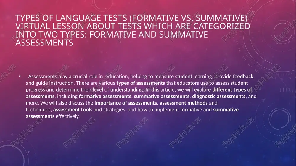 , formative assessments are designed to offer feedback and support ongoing learning. by implementing formative assessments, educators can create a supportive and engaging learning environment that promotes student growth and success. there are various types of formative assessments that teachers can use to monitor student learning. some common examples include: informal questions: engaging students in class discussions and asking questions to gauge their understanding. practice quizzes: providing students with opportunities to test their knowledge and identify areas for improvement. one-minute papers: asking students to summarize what they’ve learned in a short written response. the benefits of formative assessments are manifold. firstly, they provide students with regular feedback, allowing them to reflect on their progress and make necessary adjustments. this feedback helps students identify their strengths and weaknesses, enabling them to focus on areas that need improvement. additionally, formative assessments promote active learning, as they require students to actively engage with …