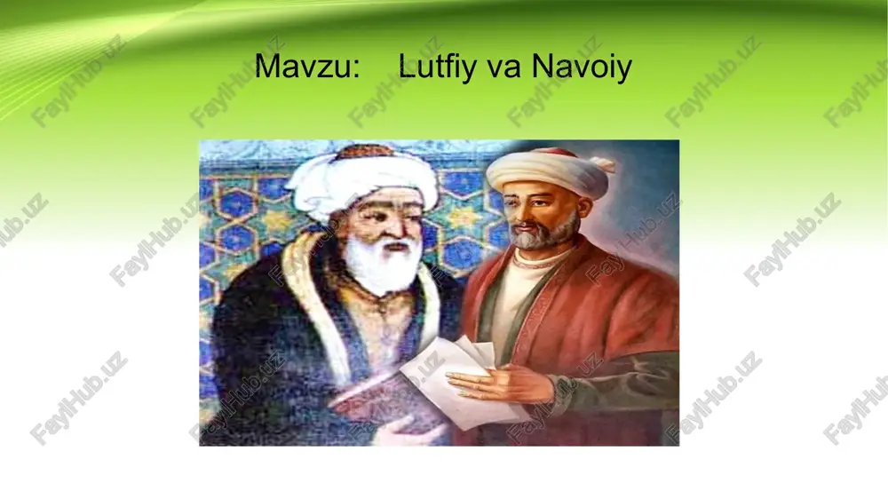 » asarida yozilishicha, u 99 yil umr koʻrgan. lutfiy nomi ba’zi manbalarda lutfillo deb ataladi. shunga koʻra uning nomi lutfillo, shu asosda lutfiy taxallusini olgan degan xulosa keltiriladi. lutfiyning tugʻilgan joyi hirotning dehikanor degan maskani deb koʻrsatilar edi. ul jumladan biri bukim: noziklik ichra belicha yoʻq tori gisuyi, oʻz haddini bilib belidin oʻltirur quyi. yana biri budurkim: sayd etti dilbarim meni oshufta sochtin soldi kamon boʻynima ikki qulochdin. va mavlononing «zafarnoma» tarjimasida oʻn ming baytdin ortiqroq masnaviysi bor. bayozda yozmagan uchun shuhrat tutmadi. va lekin forsida qasidagoʻy ustodlardin koʻpning mushkul she’rlariga javob aytubdur va yaxshi aytibdur. 99 yashadi… bu faqir borasida koʻp fotihalar oʻqibdur. umid ulkim, chun darvesh kishi erdi… mavlononing qabri shahr navohisida dehikanordakim, oʻz maskani erdi andadur». lutfiy haqida d.samarqandiyning «tazkirat ush-shuaro», xondamirning «habibus-siyar», «makorimul axloq», qobuliyning «tazkirat ut-tavorix», vozehning «majmuai mansur va manzum», shamsiddin somening «qomusul-a’lom» asarlarida ham ma’lumotlar uchraydi. lutfiydan juda katta adabiy meros qolgan. qadimgi …