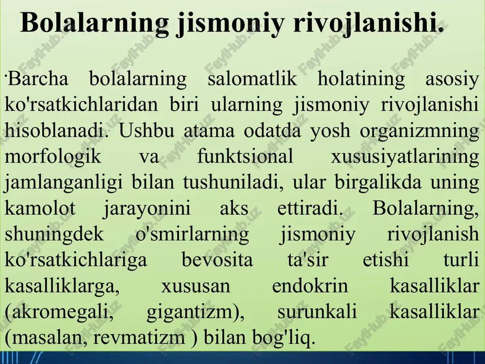 bolalarning jismoniy rivojlanishi - Page 2