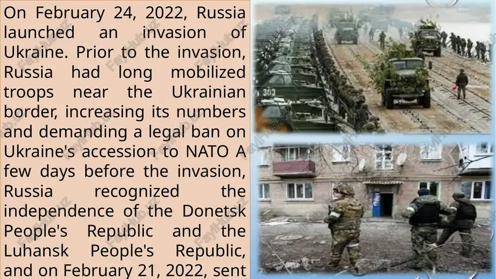 response, putin prepared russia's nuclear forces more than 500,000 ukrainian refugees have fled the country in the first four days of the attack, according to the un high commissioner for refugees.at approximately 05:00 eet (utc + 2) on 24 february, russian president vladimir putin announced the launch of a "special military operation" to "denatuate" and "demilitarize" ukraine. minutes later, russian troops launched air strikes on ukrainian territory. the ukrainian border service reported that russian troops had invaded russia and belarus through border posts many nations have condemned the attack and imposed sanctions on russia. at a time when global protests against the attack were taking place, protests in russia were met with mass arrests. both before and during the invasion, many countries provided assistance to ukraine by providing arms. in response, putin prepared russia's nuclear forces more than 500,000 ukrainian refugees have fled the country in the first four days …