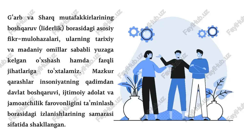 g fazilatlari forobiy boshqaruvchini payg‘ambar yoki donishmand sifatida tasvirlaydi va u quyidagi xususiyatlarga ega bo‘lishi kerakligini ta’kidlaydi: haqiqatni bilish va adolatli qaror qabul qilish qobiliyati. bilimdon va zukko bo‘lish. mantiqiy fikrlash va ilg‘or g‘oyalarga ega bo‘lish. jamiyatga sadoqat bilan xizmat qilish. odamlar bilan yaxshi muloqot qila olish. jamiyatning tabaqalanishi (stratometrik xususiyatlar) forobiyning fikricha, jamiyat aholisi o‘z qobiliyatlari va bilimlariga qarab tabaqalanadi. fozil odamlar shahrida har bir fuqaro o‘z o‘rnini egallashi kerak: rahbarlar – eng bilimdon va odil kishilar jamiyat boshqaruvini qo‘lga oladi. harbiylar – shaharning xavfsizligini ta’minlaydigan jasur va fidoyi shaxslar. hunarmandlar va dehqonlar – iqtisodiy va moddiy barqarorlikni ta’minlaydigan tabaqa. san’atkorlar va ilm egalari – jamiyatning madaniy va ilmiy rivojlanishiga hissa qo‘shuvchilar. bu tabaqalanish jamiyatning samarali ishlashi uchun zarur deb hisoblangan. noshar’iy (fozil bo‘lmagan) jamiyatlar forobiy noshar’iy (fozil bo‘lmagan) jamiyatlarni ham tasniflaydi va ularni tanqid qiladi. ularning asosiy turlari: johil shahar – aholisi haqiqat va ilmdan bexabar bo‘lib, moddiy …