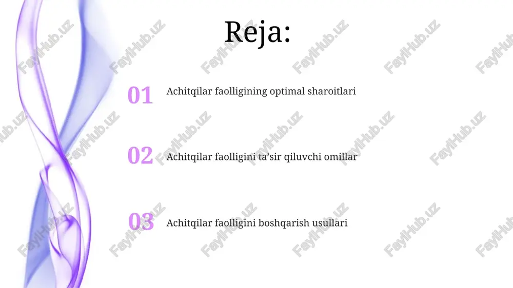 i shtammlari konservantlarga turlicha chidamlilik ko'rsatadi; ba'zi shtammlar 0.1% natriy benzoatga chidamli bo'lsa, boshqalari 0.05% da ham faolliklarini yo'qotishi mumkin. konservatlarning yuqori konsentratsiyasi (masalan, 10% dan yuqori) achitqilarning o'sishini sezilarli darajada susaytirishi va fermentativ faolligini 30% gacha kamaytirishi mumkin. oziq moddalar ta'siri achitqilarning optimal o'sishi uchun shakar miqdori 5-10% oralig'ida bo'lishi kerak; yuqori konsentratsiyalar (20% dan yuqori) esa ularning faolligini inhibe qiladi, osmolyar stressni keltirib chiqaradi. proteinlar achitqilarning o'sishi va faolligi uchun muhimdir, ammo juda yuqori protein konsentratsiyasi (30% dan ortiq) substrat inhibisyoniga olib kelishi va fermentlarning faolligini kamaytirishi mumkin. oziq moddalarning tarkibida mavjud bo'lgan 15% dan ortiq yog'lar achitqilar faolligini sezilarli darajada pasaytiradi, bu fermentlar ishlab chiqarishining susayishiga olib keladi. temperatura ta'siri 50°c dan yuqori haroratlarda achitqi hujayralari o'limiga olib keladigan irreversible o'zgarishlar, ya'ni hujayra membranalari va fermentlarining denaturatsiyasi ro'y beradi. 20°c dan past haroratlarda achitqi hujayralari faolligi sezilarli darajada pasayadi, metabolik jarayonlar sekinlashadi va gaz ajralishi kamayadi. achitqilar …