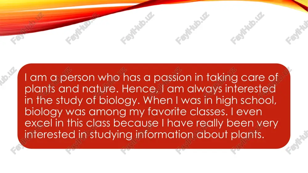 and they also allow us to learn new skills and spend our time productively. my personal favorite hobbies there are many hobbies, like drawing, painting, gardening, stamp collecting, photography, reading, sewing, crafts, embroidery, knitting, cooking, pet care, coin collecting and so much more. personally, my favorite hobbies are gardening, stamp collecting, photography and traveling. gardening gardening gives me immense pleasure. when i see seeds that i've sown grow into beautiful plants and blooming flowers, it gives me a great sense of fulfillment. i enjoy tending to my plants and watering my garden every day. it's satisfying and helps me stay active and busy. i grow flowers and vegetables in my garden. the lush greenery of the leaves and the sweet fragrance of the flowers are tonics for my senses and soul. in a world full of tension and pollution, it is a great relief to see beautiful flowers and lovely …