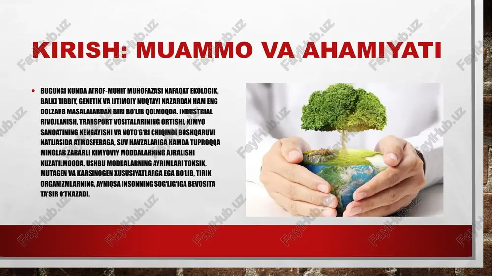 organizm rivojlanishi, hujayralarning differensiasiyasi (ya'ni turli to‘qima va organlarga aylanishi) hamda tashqi muhitga moslashuvi uchun muhim hisoblanadi. kanserogenezning biologik va genetik asoslari bosqichlari asosiy genlar initsializatsiya: dnkga zarar yetadi (mutatsiya sodir bo‘ladi). promotsiya: mutatsiyaga uchragan hujayra ko‘payishni boshlaydi. progressiya: hujayralar saraton xususiyatlarini (metastaz, invaziya) oladi. proto-onkogenlar → onkogenlarga aylanishi (masalan, ras, myc) tumor supressor genlar (masalan, tp53, rb) — ularning inaktivatsiyasi. dnk tuzatish genlari (masalan, brca1, brca2) — ularning mutatsiyasi dnk xatolarini tuzatishga to‘sqinlik qiladi. kanserogenez — bu sog‘lom hujayraning nazoratsiz o‘suvchi va bo‘linuvchi saraton hujayrasiga aylanish jarayoni. initsializatsiya (boshlanish bosqichi) mutatsiyaga sabab bo‘luvchi omillar dnkda yuz beradigan o‘zgarishlar kimyoviy moddalarning (benzol, aflatoksin, nitrozaminlar) ta’siri, radiatsiya (ionlovchi nurlar), viruslar (hpv, hbv) va erkin radikallar. proto-onkogenlar onkogenlarga aylanadi, tumor supressor genlar faoliyatini yo‘qotadi, dnkni tuzatish genlarining funksiyasi buziladi. ushbu o‘zgarishlar hujayra ichida "saraton uchun tayyor zamin" yaratadi. ammo bu bosqichda hujayra hali butunlay saraton hujayrasiga aylangan emas. promotsiya (rivojlanish bosqichi) bu …
