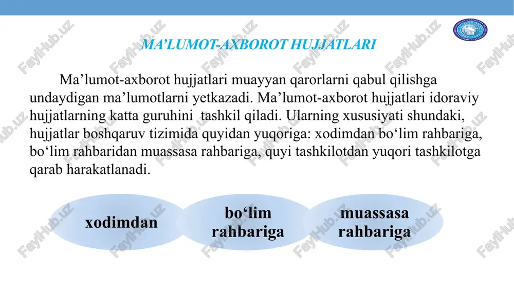 hlarni bajarish uchun ishonch bildiriladi. topshiriq-1 matnda tushirib qoldirilgan qo‘shimchalarni to‘g‘ri topib qo‘ying va shaxsiy ishonchnoma namunasini daftaringizga ko‘chiring. ishonchnoma men, kamol yo’ldoshev, guruhdosh... abdulla ahmedovga (pasport ma’lumotlari) chilonzor tumanidagi 64-aloqa bo‘lim... men... nom... kelgan 150000 (bir yuz ellik ming) so‘m miqdoridagi pul jo‘natma... ol... uchun ishonch bildir… 2002-yil 5-may (imzo) k. yo‘ldoshev k. yo‘ldoshev imzosini tasdiqlayman. institut kadrlar bo‘limi boshlig‘i (imzo) a shukurov (muhr) e’tibor bering va esda saqlang: ishonch bildiradi (kim?) – men, kamol yoidoshev, … ishonch bildiradi (kimga?) – abdulla ahmedovga … ishonch bildiradi (nimani?) – pul jo‘natmasini (qayerdan?) – 64 - aloqa bo‘limidan … tilxat pul, hujjat, qimmatbaho buyumlar yoki boshqa biror narsa olinganligini tasdiqlovchi rasmiy yozma hujjat tilxat deyiladi. tilxat bir nusxada tayyorlanadi hamda pulli va qimmatbaho hujjat sifatida saqlanadi. olinadigan pul miqdori yoki buyumning bahosi va uning soni tilxatda raqamlar bilan ko‘rsatiladi, qavs ichida esa so‘zlar bilan ham berilishi shart. matn va imzo oralig‘idagi …
