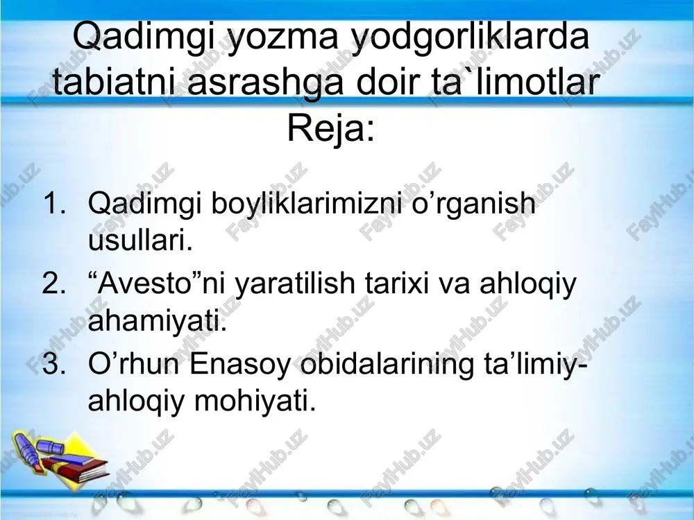 r uchun, nasibam bor uchun, o’layotgan xalqni tiriltirib, tarbiyat qildim, yalang’och xalqni kiyimlik qildim, kambag’al xalqni boy qildim” kabi jumlalar hamon o’zining tarbiyaviy ahamiyatini saqlab kelmoqda. umuman: o’rxun-enasoy yozuvlarida turkiy xalqlarning o’ziga xos jasurligi, matonati, yer yuzida yaxshilik urug’ini ko’paytirish, yurtining daxlsizligi yo’lidagi jonbozligi sezilib turadi. olim n.rahmonov “bitiklar olamida” asarida - o’zbekistonda ham mazkur bitiglar yuzasidan birmuncha ishlar amalga oshirildi. 1941 yilda o.sharofiddinov tuzgan “o’zbek adabiyoti tarixi” xrestomatiyasida, “o’zbek adabiyoti” kitobining birinchi jildida (1959) ayrim bitiglarning hozirgi o’zbek tilidagi tavsifi berilgan. 1964 yilda t.salimov kultegin bitigtoshining o’zbek tiliga tarjimasini berdi. 1972 yilda filologiya fanlari doktori a.p.qayumov “qadimiyat obidalari” kitobida boshqa bitiglar tarjimasi bilan bir qatorda kultegin bitigining tarjimasini ham berdi. kultegin bitigtoshi marmarga o’yilgan bo’lib, qalinligi qirq bir santimetr, balandligi uch metru o’n besh santimetr, tub qismining qalinligi bir metr yigirma to’rt santimetr bo’lib yuqoriga torayib borgan. marmar taxtaning o’rtasiga besh burchakli qalqon shaklida balandligi oltmish to’rt santimetr, kengligi …