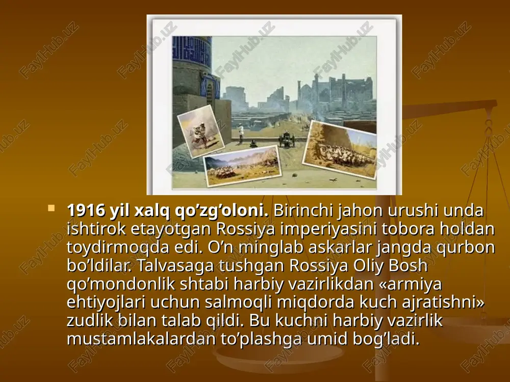 xo’jand voqeasi haqidagi xabar butun turkistonga yoyildi. 5 iyulda samarqand uezdining urgut qishlog’ida g’azabga kelgan 2000 kishilik dehqonlar volost boshqaruvining mahkamasi oldiga to’plandi. mahkama xodimlari kaltaklandi. o’sha kuni samarqand uezdining siyob, mahalla, xo’ja ahror va angar volostlarida ham namoyishlar bo’lib o’tdi. 11 iyulda toshkentda katta g’alayon boshlanib ketdi. hunarmandlar, ishchilar, shahar kambag’allari va shahar atrofidagi dehqonlar beshyog’ochdagi politsiya boshqarmasi tomon yo’l oldilar. bu erda qo’g’olonchilarning katta guruhi to’plandi. namoyishchilar «bolalarimizni bergandan ko’ra o’zimiz o’lganimiz yaxshiroq, podsho o’lib ketsin» deya maydonni larzaga keltirib qichqirdilar. mahalliy aholi faollaridan yo’lchi ibrohimov (ko’nchi), g’ulom kamolov (g’isht teruvchi), ishchi ayol zuhrabibi musaeva va boshqalar xalqni podshoh hukumatiga qarshi qat’iy kurash boshlashga da’vat etdilar. «ur, politsiyachilarni!» degan qichqiriqlar bilan boshqarmaga hujum qildilar. qamal va otishma boshlanganidan bir soat keyin yordamga jazo qo’shini etib keldi. kazak qismlari 5 kishini otib o’ldirishdi, 15 kishi yarador bo’ldi. xypuma aaspor bockvhyuank kaxpamohauk byaaammu?