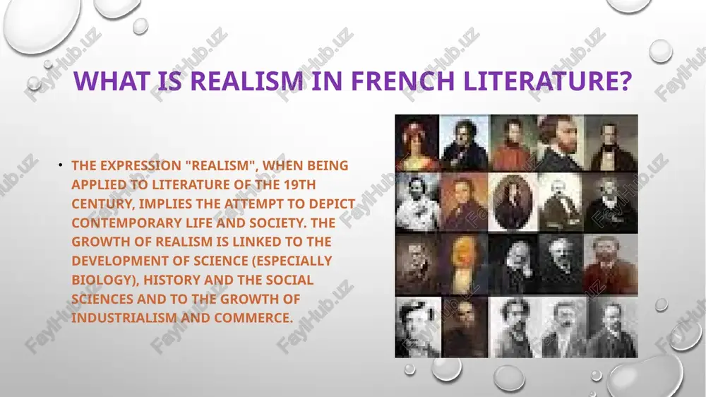 in many ways similar, the individual characteristics of their creative method differ significantly: stendhal is, first of all, a master of the psychological novel, striving to deeply explore the inner world of individuals. balzac creates a huge canvas of french reality, a whole world inhabited by many figures. the theoretical works of stendhal (1783-1842) played a significant role in the formation of the aesthetics of critical realism. in the era of the restoration, fierce disputes unfolded between romantics and classicists. he took an active part in them, publishing two brochures under the same title -"racine and shakespeare" (1823, 1825), where he outlined his views on literature, which, in his opinion, is an expression of the interests of the current society, and aesthetic norms should change along with the historical development of society. sonclusion it should be noted that the path of the early french realists was far from smooth. bourgeois …