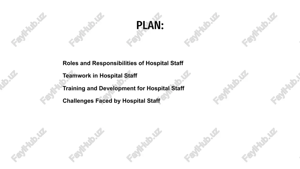 g hospital staff. physical therapists evaluate and treat people who have difficulty functioning—for example, difficulty walking, changing positions, or transferring from a bed to a chair. these problems may develop or worsen in the hospital because people have to stay in bed a long time (bed rest), as may occur after surgery, or because their disorder worsens. training and development for hospital staff training and development for hospital staff are essential to ensure high-quality patient care. with ongoing education and skills enhancement, staff can adapt to new technologies and procedures. investing in training programs motivates and retains employees, leading to a more engaged workforce. this, in turn, improves overall patient satisfaction and outcomes. providing opportunities for career advancement through training not only benefits the individual staff members but also enhances the reputation and performance of the hospital. salavha hospital staff face numerous challenges in their daily work. from long shifts …