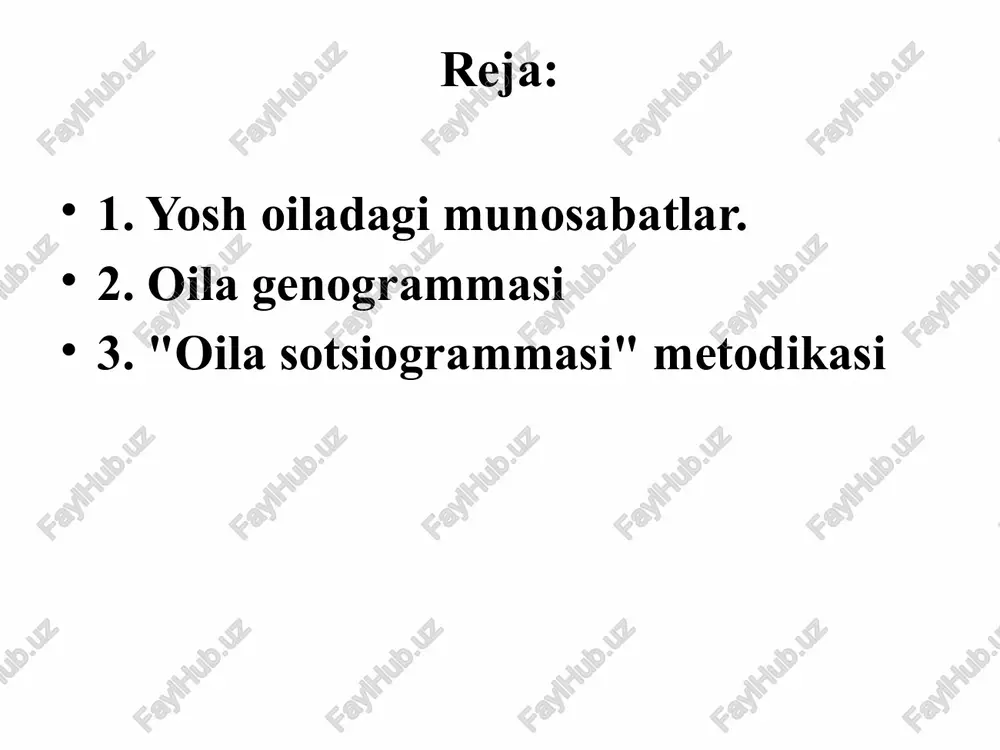 atlarning asosiy o'yini raqobatdir. 4. hamkorlik bu munosabatlardagi bo'lgan sheriklikdir. odamlar doimo so'rashadi: bu nima? hamkorlikning asosiy xususiyatlari: ikkala sherik ham tengdir, har birining o'z manfaatlari, maqsad va vazifalari bor. bundan tashqari, ular boshqacha yoki bir xil bo'lishi mumkin. har doim gaplashib olish va qayta kelishib olish istagi bor. biz bir-birimizni sevganimizda, bir-birimizning his-tuyg'ularini tushunishimiz kerak deb o'ylash to’g’riroqdir. 5. hamdo'stlik ideal va murakkab, ammo shunga qaramay, munosabatlarning eng yaxshi formati hamdo'stlik deb ataladi. hamdo'stlik sheriklikdan yuqori va murakkabroqdir. unda bir qiziq jihat bor. hamdo'stlikka asoslangan nikohlar erta nikohlar, yoshlar nikohlari, men ularni yosh nikohlar deb atayman. 18-20 yoshda turmush qurganingizda - siz talabalarsiz, siz kambag'al, baxtli, muhabbatli bo'lishingiz mumkin. sizda juda ko'p manbalar bor, lekin qanchalik tezroq jamiyatga qo'shilasiz. bu vaqtda bir-birining qadr-qimmati har qanday kundalik, moddiy va har qanday hayotiy muammolardan ajralib turadi, ammo ular paydo bo'lishi bilanoq hamdo'stlik qulab tushadi. genogramma semi primeri genogramm primeri genogramm "oila …