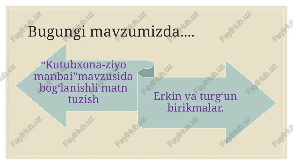 turgan gap – albatta, yeng ichida – xufiya, yashirin kabilar shular jumlasidandir. shu bois ular so‘zlar singari bitta gap bo‘lagi vazifasini bajaradi: komissiya hayron bo‘lib qoldi, ammo hech kim meni qaytarishni og‘ziga olmas edi (abdulla qahhor). frazeologizmlarda ham so‘zlar singari ko‘p ma’nolilik mavjud: o‘ziga kelmoq – hushini yo‘qotgach o‘ziga kelmoq, esiga tushmoq, asabiylikdan so‘ng o‘ziga kelmoq; yerga urmoq – qimmatini pasaytirmoq, obro‘sizlantirmoq, biror narsaning qadriga yetmaslik. so‘zlar singari frazeologizmlarning ham shakl va ma’no munosabatiga ko‘ra quyidagi turlari mavjud: omonimlar: sinonimlar antonimlar omonimlar: boshiga ko‘tarmoq – to‘polon qilmoq, yaxshi ko‘rmoq, e’zozlamoq; sinonimlar: fe’li aynimoq – avzoyi buzilmoq, yaxshi ko‘rmoq – ko‘ngil qo‘ymoq, toqati toq bo‘lmoq – sabr kosasi to‘lmoq; antonimlar: ko‘kka ko‘tarmoq – yerga urmoq, yuzi yorug‘ – yuzi shuvut, yuragi qinidan chiqmoq – ko‘ngli joyiga tushmoq. frazeologizmlar nutqning ta’sirchan vositalaridan bo‘lib, so‘zlashuv nutqida va badiiy adabiyotda keng qo‘llaniladi. berilgan so‘zlarga mos iboralar keltiring. ayyor, saxiy, xursand bo‘lmoq, to‘polon qilmoq, e’tibor …