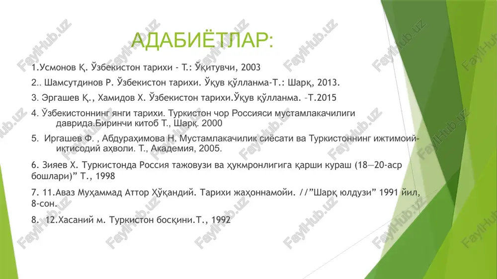 di. u 1552 yili qozon va 1556 yilda ashtarxon (astraxan) xonliklarini bosib oladi. sibirni bosib olish 1581 yildan boshlandi va u ham zabt etilgan. rus davlati o'rta osiѐ mintaqasini bosib olishdan oldin, bu erdagi mavjud xonliklar haqida keng ko'lamda josuslik ma'lumotlarini to'plashga kirishadi. shu maqsadda «moskva savdo kompaniyasi» deb atalgan tashkilotning vakili antoniy jenkinson (? – 1611) boshliligidagi elchilarning faoliyatida yaqqol namoѐn bo'ladi. jenkinson boshliq elchilar (rishard va robert jonsonlar hamrohlik qilgan) 1558 – 1559 yillarda buxoroga yuborilib, josuslik ma'lumotlari to'plangan. rossiya hukumati xvii asr davomida o'rta osiѐga 9 marta elchi yuborgan. masalan, 1620 – 1622 yillarda buxoro xoni imomqulixon huzuriga boyar ivan danilovich xoxlov boshchiligida diplomatik missiya yuborilgan. ushbu missiyalar asosida buxoro va xiva xonliklarining iqtisodiy va harbiy ahvolini o'rganadi va josuslik ma'lumotlari to'planadi. biroq turkistonni rossiyaga qaram qilish uchun to'g'ridan – to'g'ri amaliy ochiq harakat pѐtr i (1672 – 1725) davridan boshlanadi. harbiy tarixchi k. abaza «zavoevanie turkestana» …
