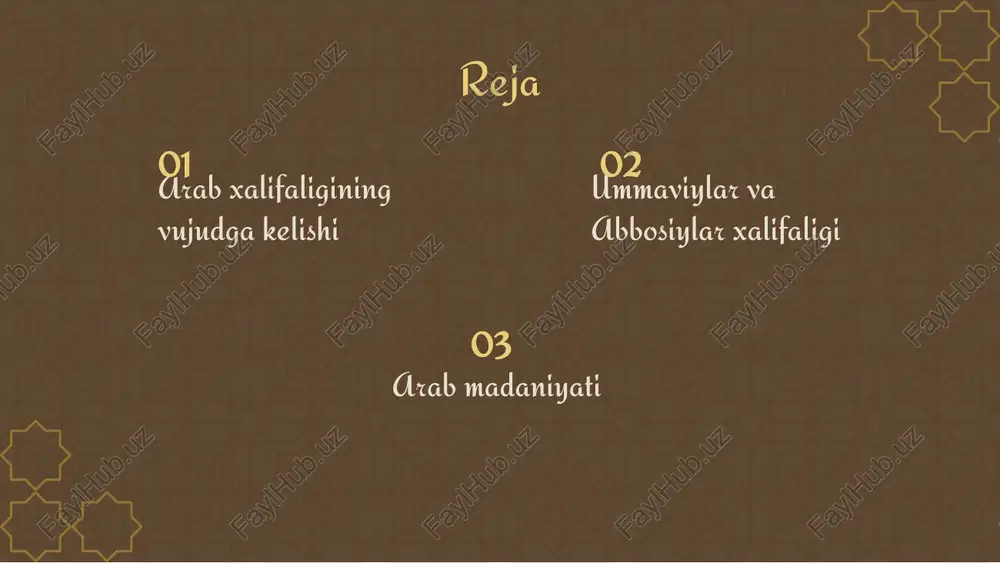 lamining siyosiy birligi va rahbariyatini namoyish etuvchi islomiy hukumat shaklidir. davlat boshligʻi lavozimi(halif) muhammad sallallohu alayhi vasallam paygʻambarning siyosiy hokimiyatining davomchisi(meʼroschisi) sifatida tushuniladi. sunniylarga koʻra halif odamlar yoki ularning vakillari tarafidan tanlangan shaxsdir, shialarga koʻra esa ahl ul-bayt orasidan tanlangan imom hisoblanadi. muhammad paygʻambar davridan 1924-yilgacha, umayyad, abbosiylar, va usmoniylar sulolalari halifatni boshqarib kelishgan. masjid al-harom islomda baytulloh (allohning uyi), baytul harom (muqaddas uy), qur'onda esa al-masjid al-harom (muqaddas masjid) deb nomlangan. arablar uni, shakliga qarab, ka'ba deb atashgan. dastlabki vaqtlarda makkadagi quraysh qabilasi ba'zi vakillari muhammadga juda ham dushmanlik ko’zi bilan qaradi. muhammad makkaning azaldan beri davom etib kelayotgan urf-odatlarining ildiziga bolta urayotgandek, ka'baning ahamiyatini gumon ostida qoldirayotgandek tuyulgan edi. qurayshlar «payg’ambarning» o’zini va uning barcha izdoshlarini o’ldirmoqchi bo’lishdi. muhammad makkadan qo’shni yatrib shahriga qochib ketishga majbur bo’ldi; yasrib o’sha vaqtda makka bilan raqobat qilar edi. bu voqea eramizning 622 yilida yuz berdi. muhammadning yasribga ko’chishi(arabchasiga «hijrat») islom tarixida …