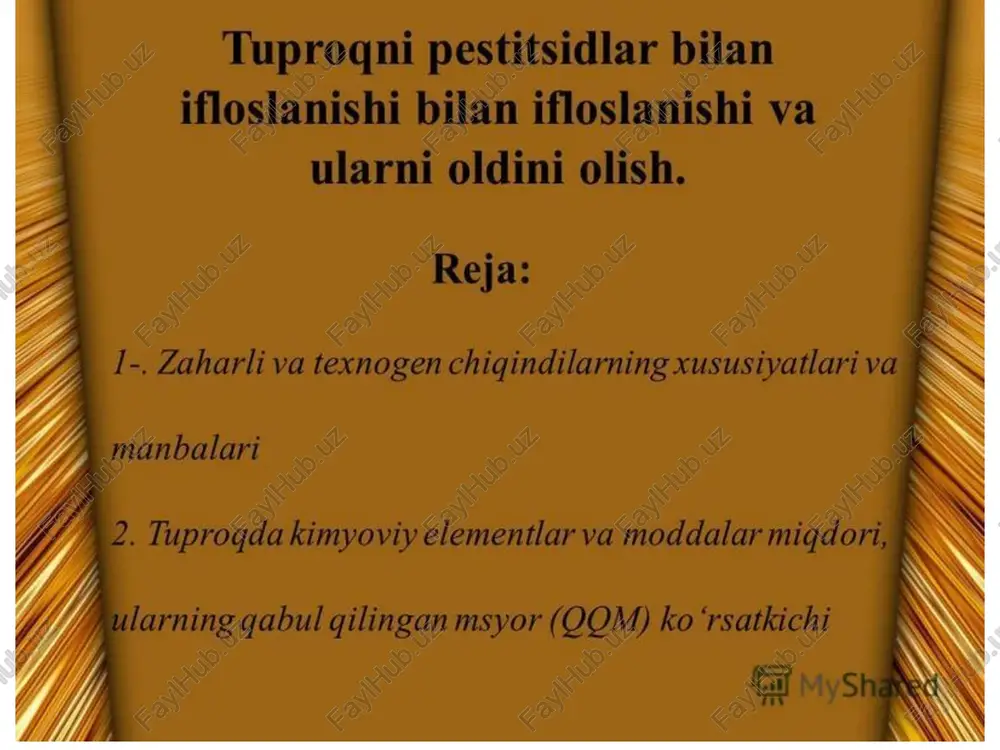 tuproqlarning petsiditlar bilan ifloslanishi - Page 2