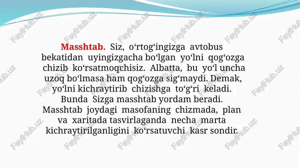 masshtab va uning turlari - Page 2