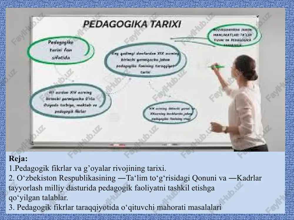 sharq va hindiston pedagogikasida insonning ma’naviy – axloqiy sifatlari va amaliy kasbiy faolligi bilan bog’liq sog’lom e’tiqod, mehnatsevarlik, sofdillik, saxiylik, insoniylik kabi shaxsning barkamollik g’oyalari ilgari surildi. o’zbekiston respublikasida mustaqillik yillarida pedagogika tarixi fani zamonaviy kontseptsiyasini yaratish va yanada takomillashtirish borasida muayyan ishlar amalga oshirildi. jumladan, “mustaqillik ma’naviyati va tarbiya asoslari” (safo ochil); “pedagogika” (r.mavlonova, o.to’raeva, k.xoliqberdiev); “pedagogika tarixi” (k.hoshimov, s.nishonova, m.inomova, r.hasanov); “pedagogika tarixi” (o.hasanboeva, j.xasanboev, h.hamidov); “o’zbek pedagogika tarixi” (p.f.d. prof. asqar zunnunovning umumiy tahrir ostida), “o’zbek pedagogikasi antologiyasi (k.xoshimov va boshqalar) kabi darslik, o’quv qo’llanmalari, shuningdek, n.saidahmedov, sh.qurbonov va r.ahliddinovning ilmiy pedagogik monografiyalari va maqolalarida pedagogik texnologiya tarkibiy qismlari, shaxs va milliy modelning uzviyligi, dtsning ijtimoiy mohiyati bilan bog’liq masalalarning yoritib berilishi pedagogika tarixi fanida muhim ahamiyat kasb etdi. ular o’rta osiyo xalqlari, jumladan, o’zbek xalqining tarixiy – pedagogik merosni ommalashtirishga, yoshlarda milliy g’ururni va milliy ma’naviyatni o’stirishga, shuningdek, talabalarni jahon pedagogika fani rivojlanish tarixi, qardosh hamdo’stlik …
