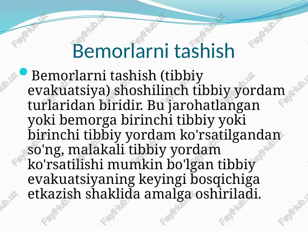 bemorlarni tashish - Page 2