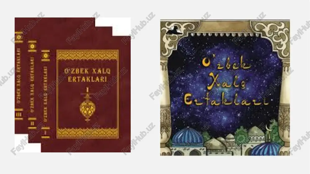 mazmunan o‘zaro o‘xshasalar-da, biroq milliy ruh, milliy urf-odat, milliy dunyoqarash, milliy tilga xos ifodaviy vositalar va geografik muhit tasviriga ko‘ra farqlanuvchi mustaqil adabiy – og‘zaki hodisa sifatida yashash huquqiga ega. ertaklarning ayrim qismlari bevosita dramatik harakat yordamida ijro qilinadi. bunday ijroga amal qilinmasa, ertakning badiiy-estetik qimmati pasayadi. javob a) teatrlashtirilgan shaklda; b) deklamasion shaklda; c) ohangga solingan shaklda. savol: ertaklar ijrosi necha xil usulda tashkil etilishi mumkin: ertaklar xalq og‘zaki badiiy ijodiyotining epik turiga mansub bo‘lib, o‘ziga xos g‘oyaviy – mavzuviy yo‘nalishga, axloqiy – ta’limiy va ijtimoiy – estetik vazifalarga ega. ertaklar ham og‘zaki tarzda jamoa ijodi mahsuli sifatida anonim ko‘‘rinishda yaratiladi. garchi uning to‘qilish ibtidosi individual ijodkorga borib taqalsa-da, og‘izdan – og‘izga, urug‘dan-urug‘ga, avloddan-avlodga o‘tish jarayonida dastlabki ijrochisiga xos belgilarini, obrazlarini, motivlari va badiiy vositalarini deyarli saqlab qoladi. shu bilan birga versiya va variantlilik hosil qilishi mumkin. epik turga mansub folklor janrlaridan biri bo‘lgan ertaklarda sujetning shakllanishida tilsim bilan …