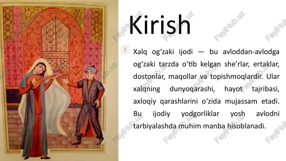 xalq ogʻzaki ijodi yodgorliklarining tarbiyadagi ahamiyati - Page 2