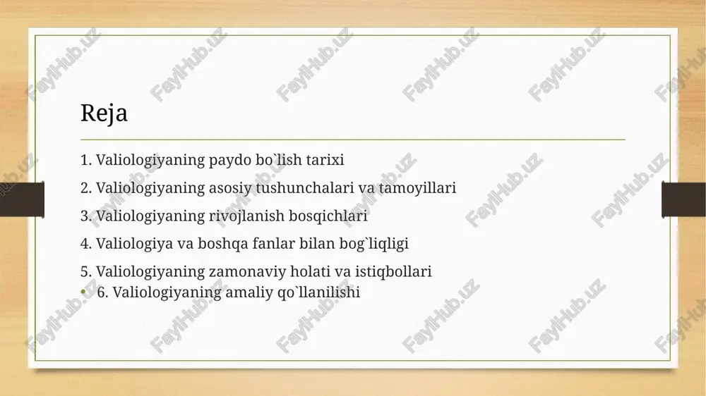 sog`liqni saqlash bo`yicha maslahatlar berish valiologiyaning muhim vazifalaridan hisoblanadi. valiologiya inson umrini uzaytirish va hayot sifatini yaxshilashga qaratilgan. valiologiyaning asosiy tushunchalari valiologiyaning rivojlanishi bir necha bosqichlardan iborat. dastlabki bosqichda valiologiya tibbiyotning bir qismi sifatida rivojlangan. keyinchalik, valiologiya mustaqil fan sifatida shakllana boshladi. uning rivojlanishida tibbiyot, biologiya, psixologiya va boshqa fanlarning yutuqlari muhim rol o`ynadi. valiologiyaning rivojlanishi davomida uning nazariy asoslari va amaliy usullari takomillashtirildi. zamonaviy valiologiya inson salomatligini mustahkamlash va kasalliklardan himoya qilishga qaratilgan. uning asosiy maqsadi insonning sog`lom turmush tarzini shakllantirishdir. hozirgi kunda valiologiya tez sur'atlar bilan rivojlanmoqda. yangicha usullar va texnologiyalar qo`llanilmoqda. valiologiya fanining istiqbollari juda katta. u inson salomatligini mustahkamlash va hayot sifatini yaxshilashga xizmat qiladi. valiologiyaning rivojlanish bosqichlari valiologiya ko`plab fanlar bilan chambarchas bog`liqdir. masalan, tibbiyot, biologiya, psixologiya, fiziologiya, gigiyena va boshqalar. tibbiyot valiologiya uchun nazariy asos yaratadi. biologiya esa, inson organizmining tuzilishi va faoliyati haqidagi bilimlarni beradi. psixologiya insonning ruhiy salomatligi va psixikasi haqida ma`lumot …