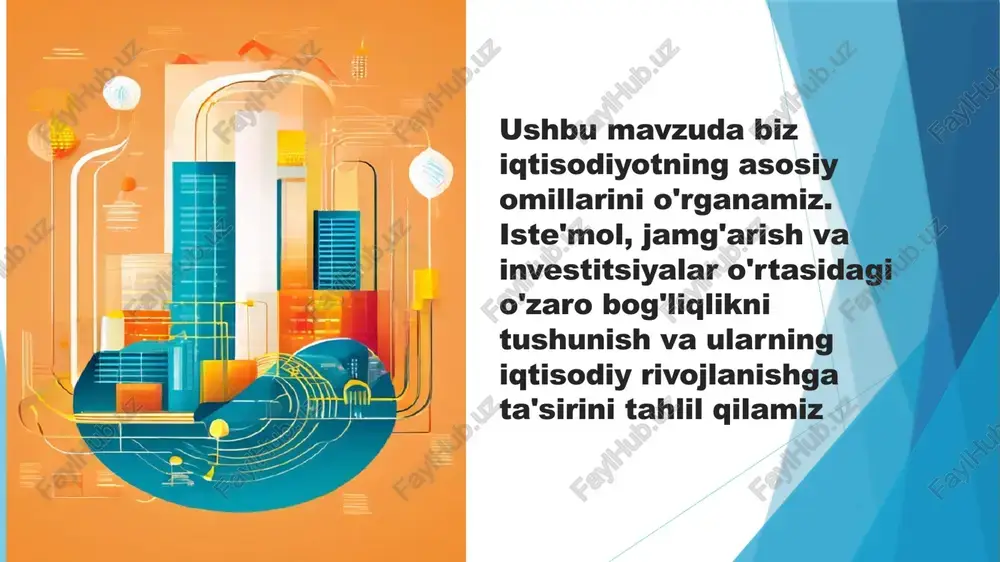 iste’mol qilinishini ya’ni ulardan ishlab chiqarish maqsadida foydalanish jarayonini anglatadi. unumli iste’mol-bevosita ishlab chiqarish jarayoniga tegishli bo’lib ishlab chiqarish vositalari va inson kuchining iste’mol qilinishini, ya’ni ulardan ishlab chiqarishda foydalanish jarayonining anglatadi. "jamg'arish" — bu pul yoki boshqa resurslarni yig'ish va saqlash jarayonidir. jamg'arish orqali odamlar kelajakdagi ehtiyojlari uchun mablag' yoki resurslar tayyorlaydilar. jamg'arishning maqsadlari turlicha bo'lishi mumkin. jamg'arishning usullari esa bankda hisob raqami ochish, naqd pulni saqlash yoki investitsiya fondlariga qo'yish kabi turli xil variantlarni o'z ichiga oladi. katta xaridlar uchun: uydan mashinagacha yoki ta'lim olish kabi katta xaridlar uchun jamg'armalar yaratish. pensiya uchun: qariyalikda yashash darajasini saqlash uchun pul yig'ish. investitsiya uchun: kelajakda ko'proq daromad olish maqsadida jamg'armalarni investitsiya qilish. favqulodda vaziyatlar uchun: kutilmagan xarajatlar yoki muammolar paydo bo'lganda yordam berishi uchun. jamg’arma-bu aholi korxona va davlat joriy daromadlarining kelajakdagi ehtiyojlarini qondirish va daromadi olish maqsadida to’planib borishidir. jamg’arish fondi- bu barcha xo’jaliklar daromadidan iste’mol sarflarini ayirib tashlansa …