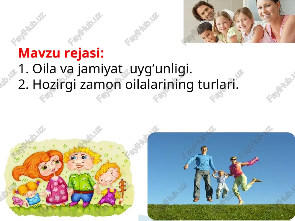 inlashi muhimdir muammolar va qarama-qarshiliklar quyidagilar bilan bog'liq: bir-birlarini himoya qilish, boshqa oila a'zolariga yordam berish uchun haddan tashqari intilish ("kechirimli, kechirimli giperprotektsiya va "haddan tashqari vasiylik"); ijtimoiy rivojlanishning ushbu bosqichida oila va unga qo'yiladigan ijtimoiy talablar haqidagi shaxsiy g'oyalarni o'zaro bog'lashning etarli emasligi (zamonaviy jamiyatning qarama-qarshiliklarini idrok etishda qiyinchiliklar). psixologik muammolar - o'ta kuchli oila ichidagi va umumiy ijtimoiy hayot omillari ta'sirida bir yoki bir nechta oila a'zolarining ehtiyojlaridan qoniqmaslik; -asosiy muammo-bolaning oiladagi mavqei va ota-onalarning unga bo'lgan munosabati; - nomaqbul oilalarda ota-onalar ko'pincha turli xil psixogen buzilishlarni namoyon qiladilar: o'zlarining noo`rin fazilatlarini bolaga o`tkazishga, shafqatsizlik va hissiy rad etish, ota-onalik his-tuyg'ularining rivojlanmaganligi va boshqalar. er va hotin hamda bolalar o'rtasidagi munosabatlarda oila a'zolarining manfaatlari, ehtiyojlari, niyatlari va istaklari ziddiyatli bo'lib, kuchli va uzoq davom etadigan salbiy hissiy holatlarni keltirib chiqaradigan sohalar mavjud; nikoh uzoq vaqt davomida o'zaro imtiyozlar va murosalar, shuningdek, uni ushlab turadigan boshqa omillar tufayli davom …