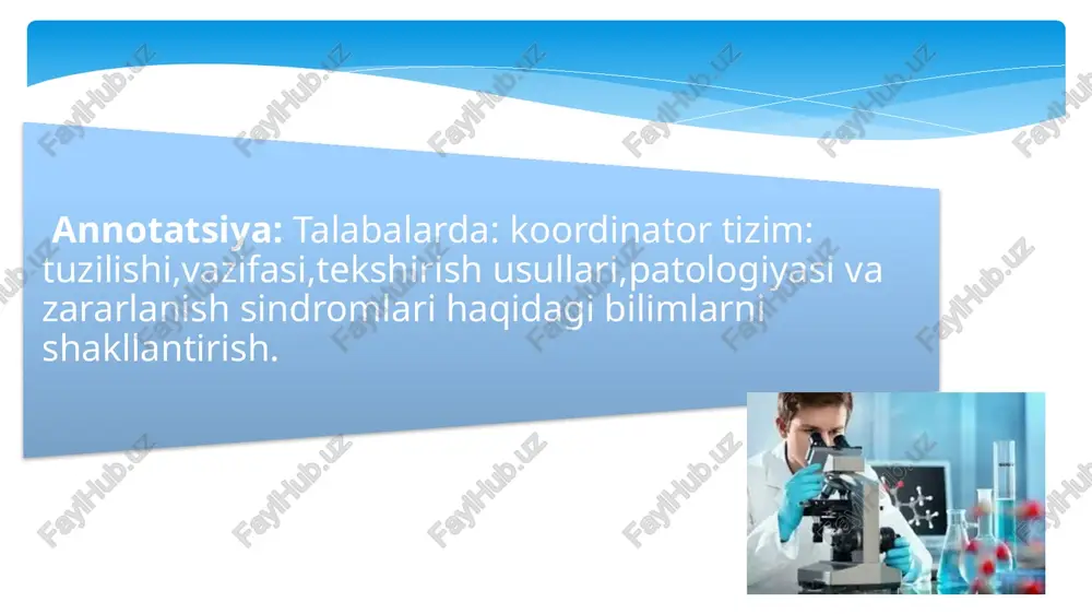 o'xtaydi. chuqur va taktil sezish o'tkazgichlari (bo'g'im mushak, holatni sezish, bosim, vibratsiya) orqa miyaning ort ustunchalariga kiradi va uzunchoq miyaga o'tadi hamda goll burdax yadrolarida to'xtaydi. uzunchoq tolalari esa goll tutami hamda ustunchani medial bo'limiga kiradi. burdax lateral tutamida biroz kaltaroq tolalar joylashgan. burdax yadrosida chuqur va taktil sezuvchan ikkinchi neyron joylashgan. ikkinchi neyron aksonlari goll va burdax yadro hujayralarida yuqoriga ko'tarilib, yo'l yo'laqay medial xalqasimon bo'lib teskari tomonga, keyin esa ko'prikchaga, ustunchaga ichki kapsulaga kiradi. shu erda ikkinchi neyron to'xtaydi va uchinchi neyron yo'li boshlanadi. uchinchi neyron aksoni boshi suyak po'stlog'iga, markaziy burmaning orqasiga etib boradi va shu erda to'xtaydi. bel tolalari lateral ravishda, yuqorigi segment tolalari esa medial tartibda joylashganligi e'tiborga loyiqdir. orqa miyasi shikastlangan bemorni tekshirish va to'g'ri diagnoz qo'yishda buning ahamiyati bor. intromodulyar jaraѐnlar shikastlangan segmentlardan boshlab (qorin, sonlar) sirtqi sezuvchanlikni o'tkazib turuvchi o'tkazgichlar ishini buzadi. elektromodulyar jaraѐnlar, aksincha yuqoriga yo'llanadi, ya'ni sezgirlikni buzilishi tovondan tizagacha, …