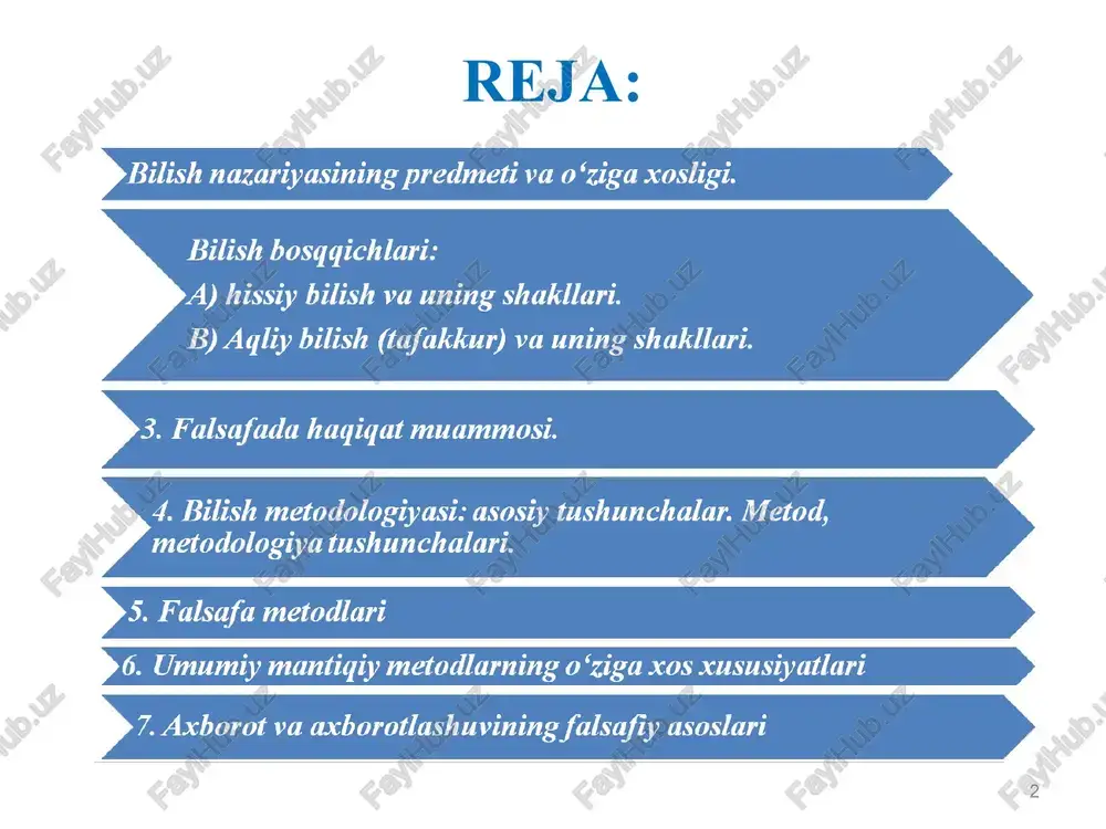 alistlar (masalan, leybnis, volf, baumgarten) esa, g‘oyalar aqlga bog‘liq bo‘lmagan holda mavjud bo‘lsa-da, biroq ular faqat aqlda tafakkur va falsafiy mushohada yuritish jarayonida tug‘ilishini ta’kidlaydilar. empirizm * empiristlar (f. bekon, j. lokk, t. gobbs, d. yum, l. feyerbax), aksincha, inson, insoniyat shaxsiy yoki ijtimoiy tajribaga ega bo‘lgunga qadar biron-bir g‘oya mavjud bo‘lishini inkor etadilar. ular barcha g‘oyalar inson ongi zamirida yo shaxsiy tajriba, yo boshqalar tajribasi, butun insoniyat tajribasini umumlashtirish orqali tug‘ilishini qayd etadilar va bu tezisni isbotlashga harakat qiladilar. ularning fikriga ko‘ra, tajriba inson ongida uning sezgilari va o‘zini qurshagan dunyoni idrok etishi orqali aks etadi. falsafada idrok etishni persepsiya (lotincha «perception» - idrok etish) deb atash odat tusini olgan. persepsiya o‘zini qurshagan dunyodagi narsalar va hodisalarni sezgilar orqali idrok etishga aytiladi, appersepsiya borliqni aql bilan anglash, bilish, ularni g‘oyalarda ifodalashdir. * idrok persepsiya (lot.«perception» - idrok etish) o‘zini qurshagan dunyodagi narsalar va hodisalarni sezgilar orqali idrok etish appersepsiya …