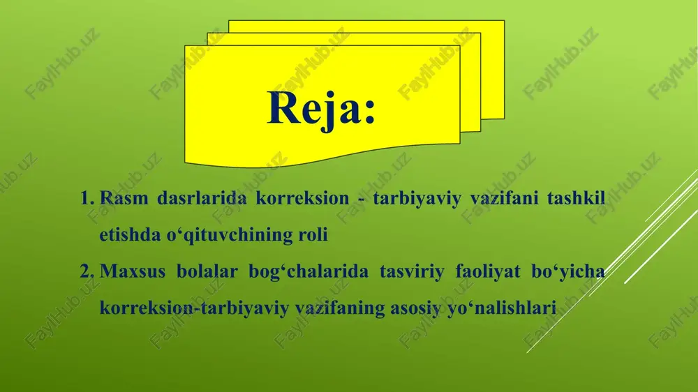 tasviriy san’at va qo’l mehnatiga o’qitish maxsus metodikasi - Page 2