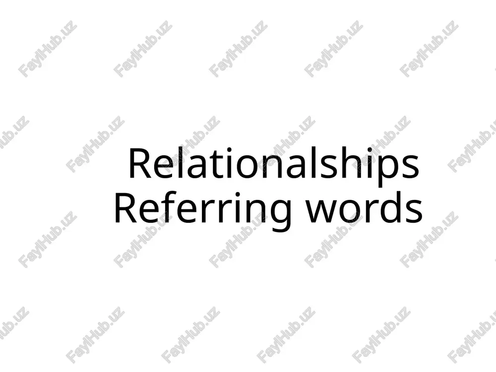categories of reference words - Page 2